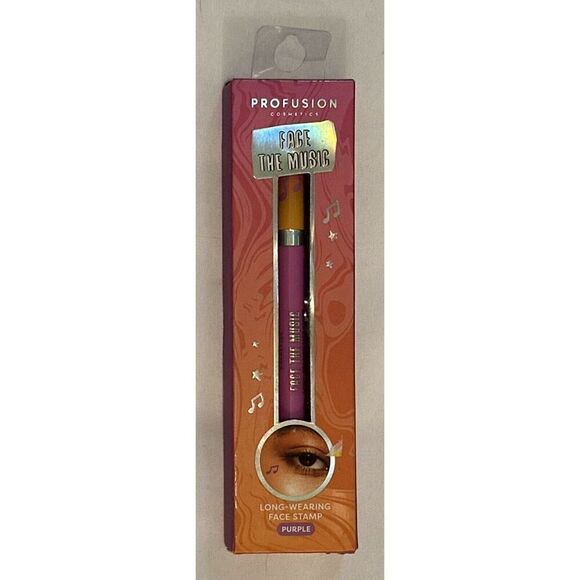 Profusion Face the Music Purple Music Note Face Stamp NEW - Picture 1 of 2